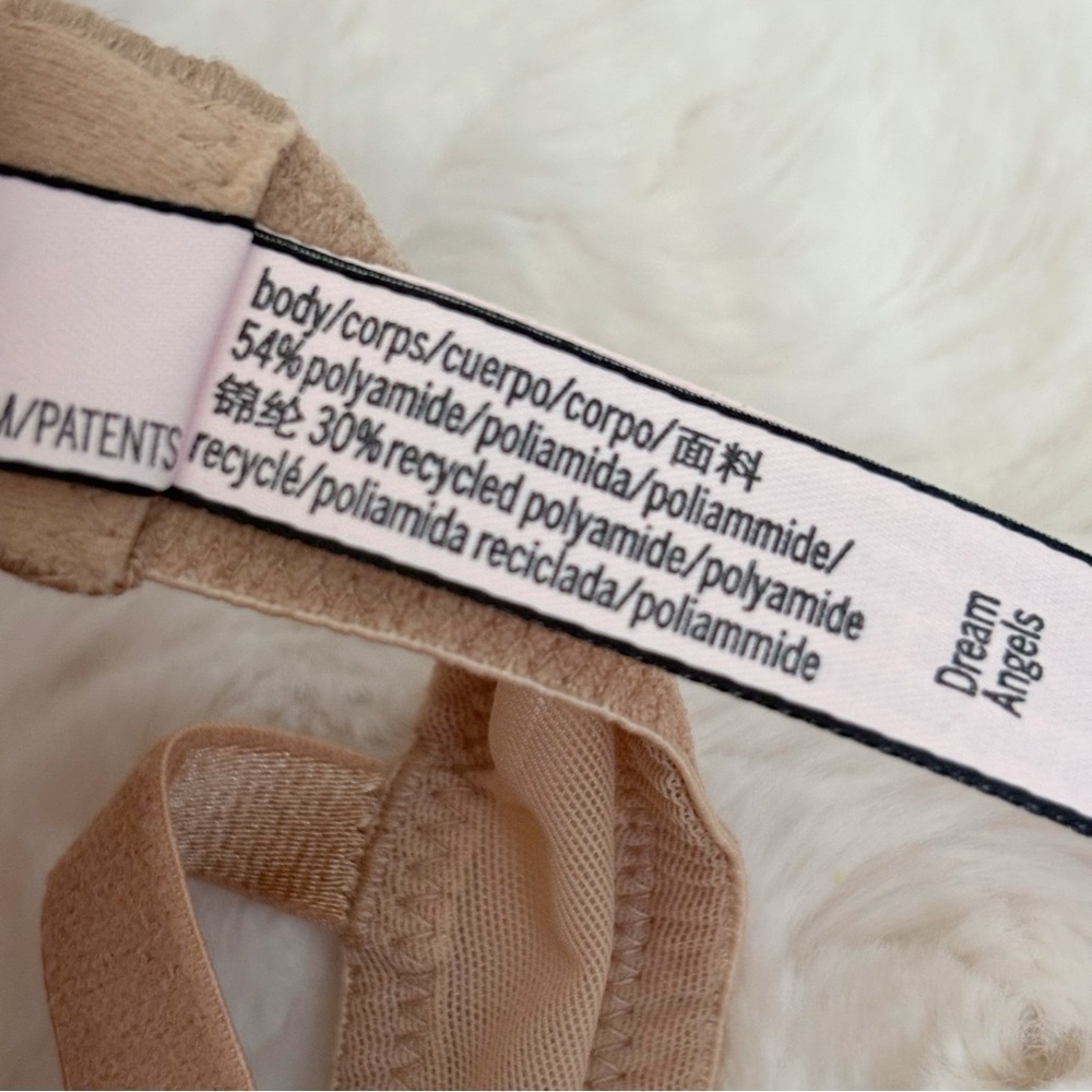 Victoria's Secret Invisible Lift Bra 34B Scoop Balconette Praline NEW NWT - Picture 6 of 8